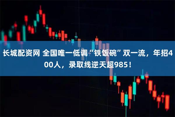 长城配资网 全国唯一低调“铁饭碗”双一流，年招400人，录取线逆天超985！